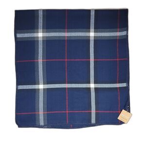 Just Cozy Poncho Scarf, One Size Fits all, Red, white and Blue Plaid